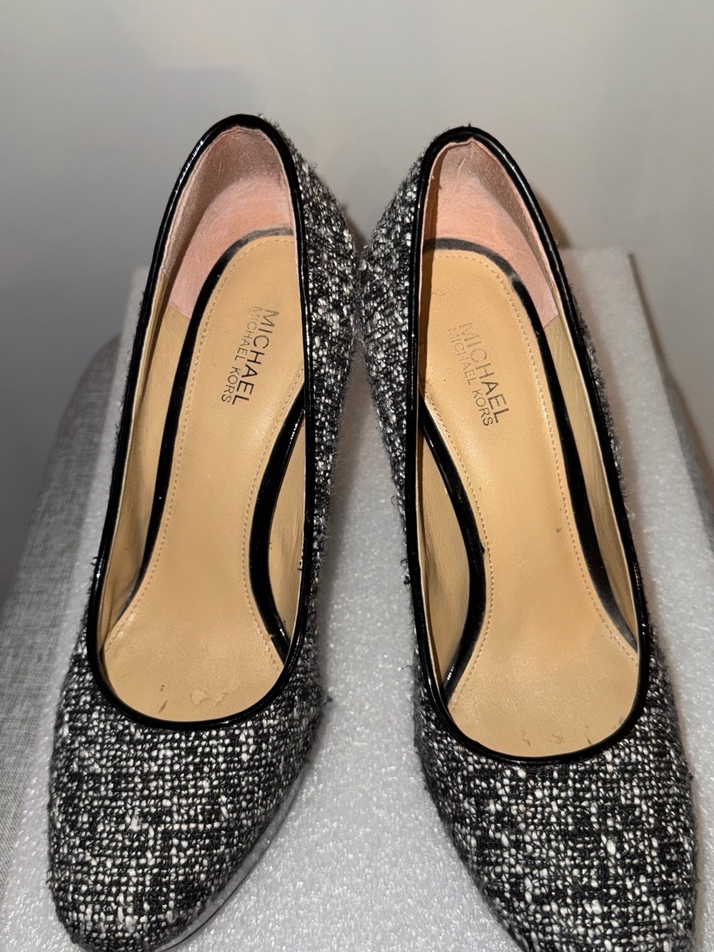 MICHAEL Michael Kors Sabrina Tweed Platform Pumps 6.5